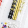Three packs of colorful party candles and birthday celebration decorations Application Scenario